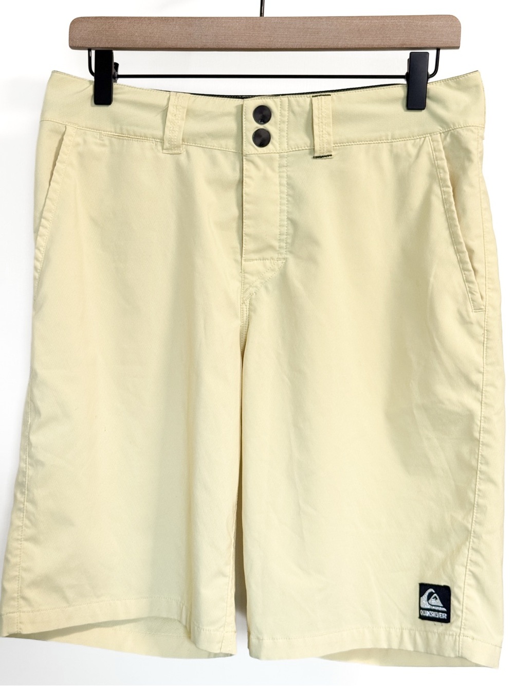 Quiksilver Men’s 32 Pale Yellow Board Shorts Surf Swim Beach Shorts